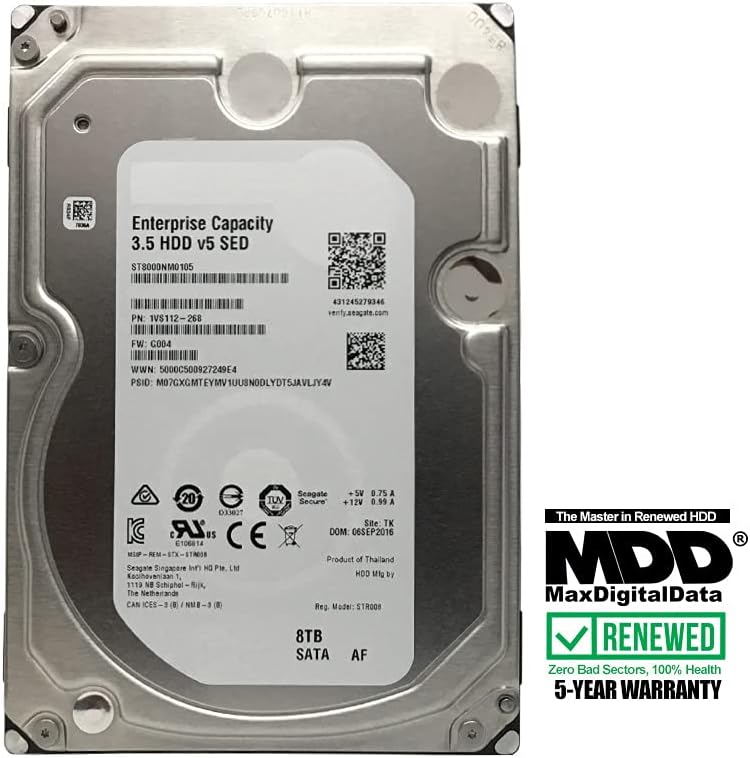 8TB 7200RPM 256MB Cache SATA 6Gb/s 3.5in Enterprise Hard Drive A1372