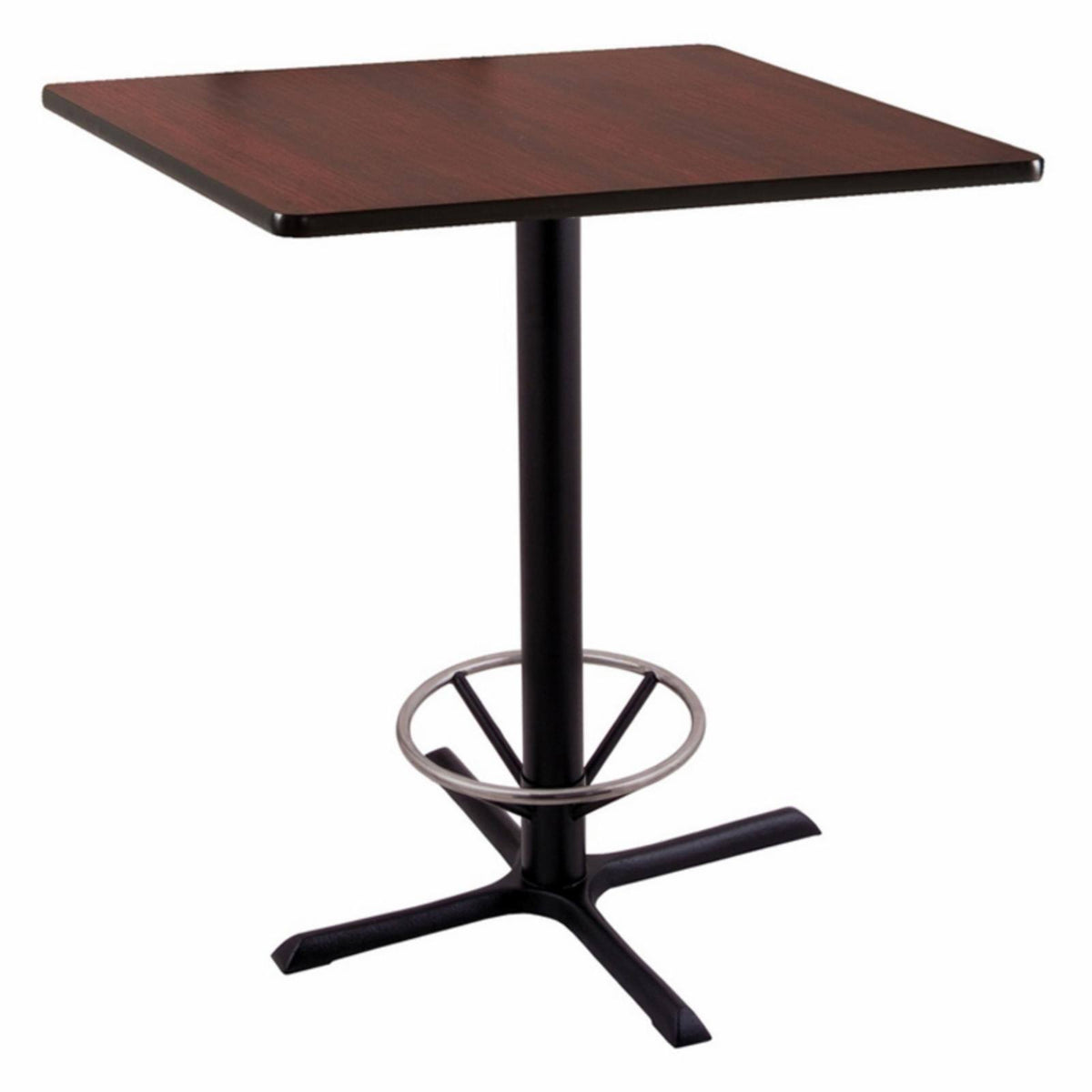 Black Table with Square Top H6193