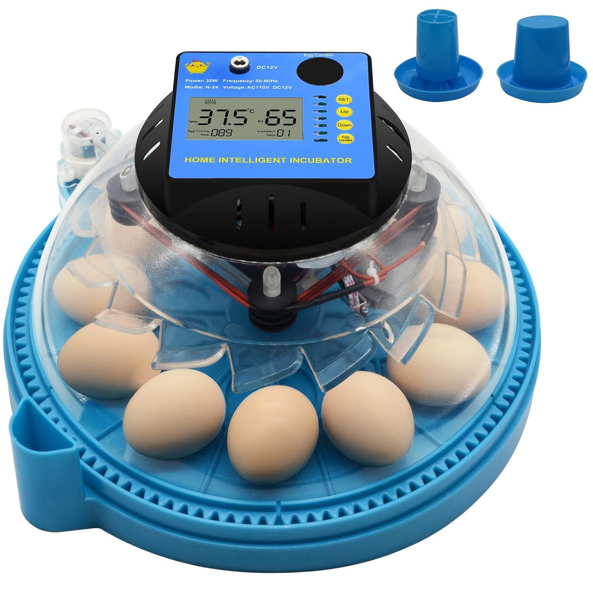 2 Pc Automatic Egg Incubator with Humidity Display Q4326