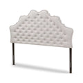 Greyish Beige Fabric Full Size Headboard U128