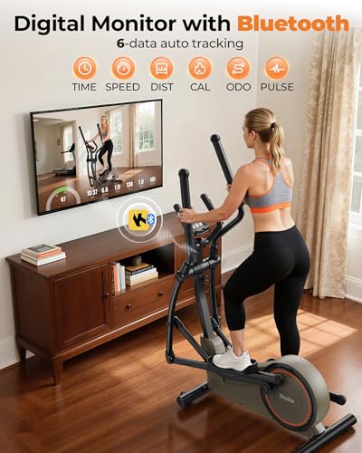Elliptical Exercise Machine 20IN Stride 16 Resistance Levels Z162361