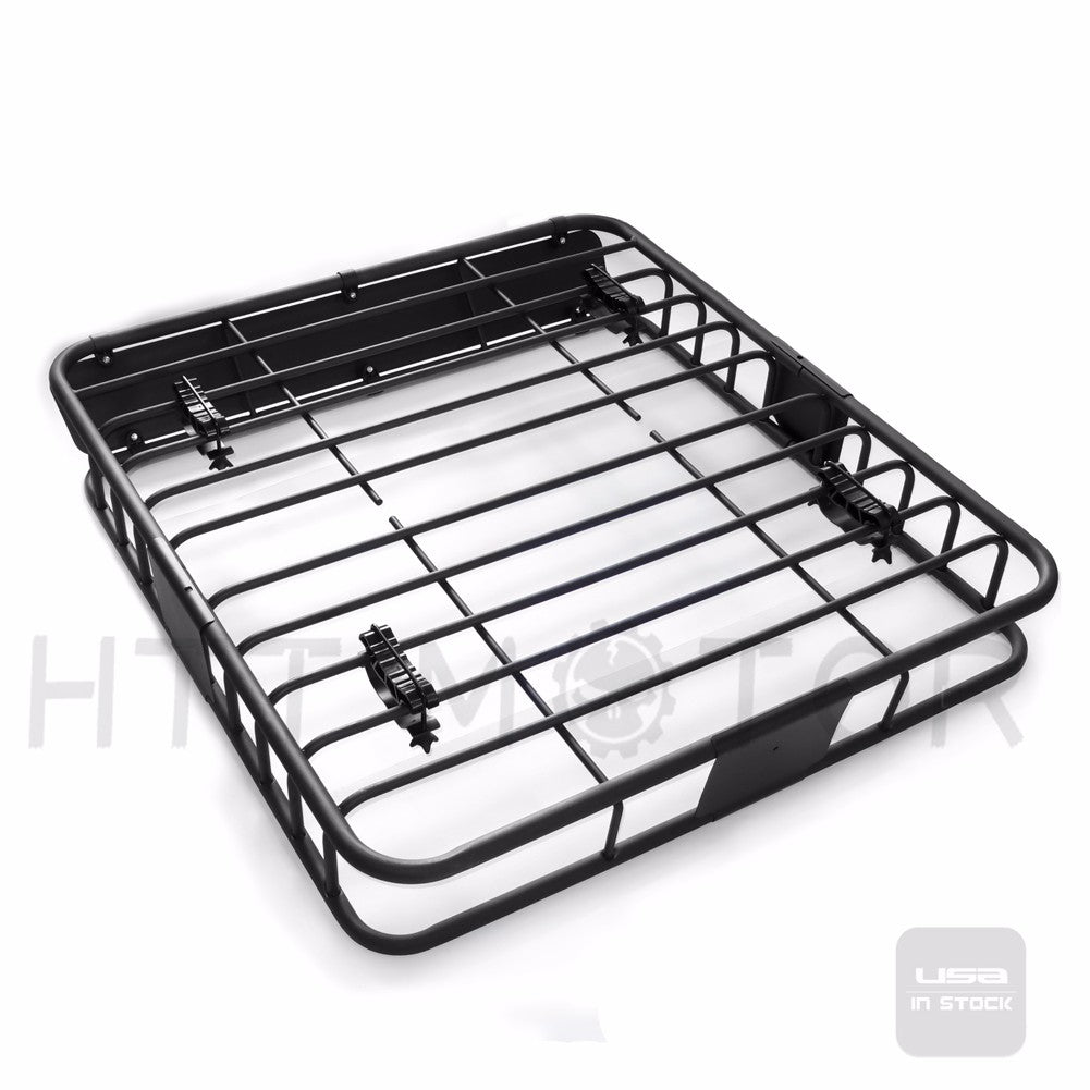 Black Universal Roof Rack Cargo Basket L924269