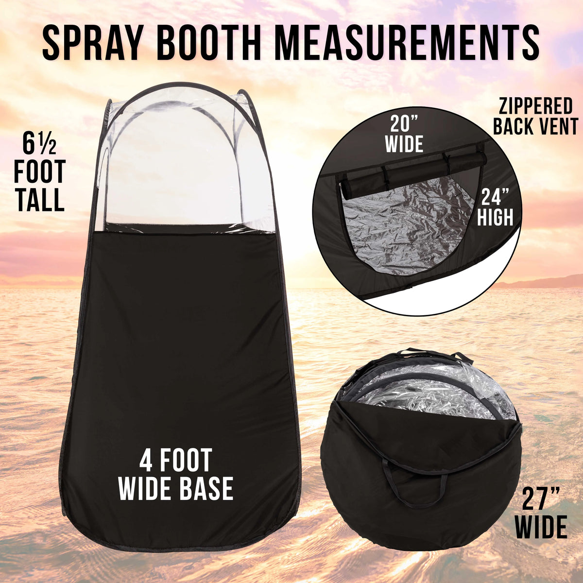 Mobile Sunless Tan Spray Tanning Tent Booth U5169