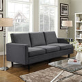 Gray Fabric 3-Seater Sofa Y955