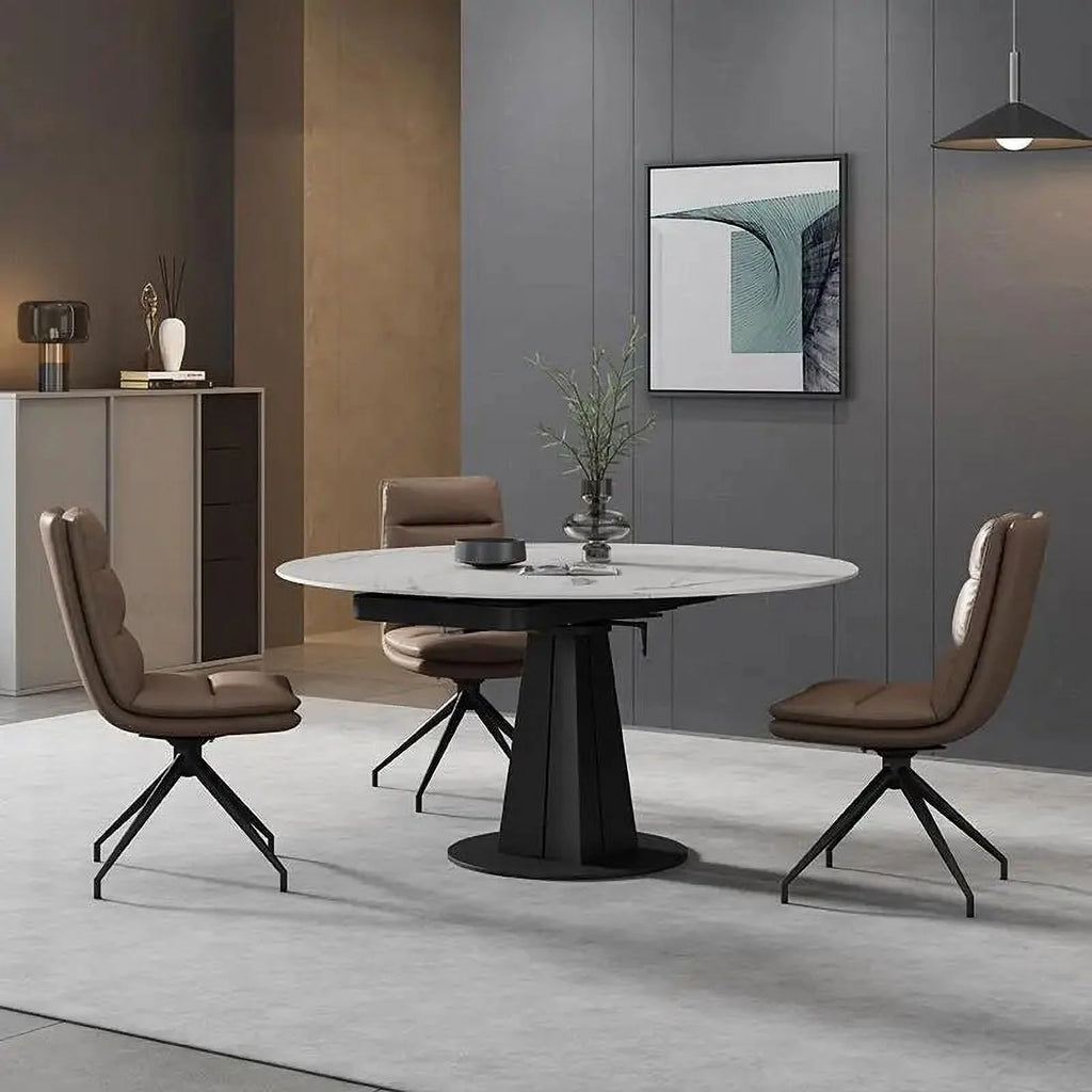 Round Marble Dining Table and Chairs Set G6233