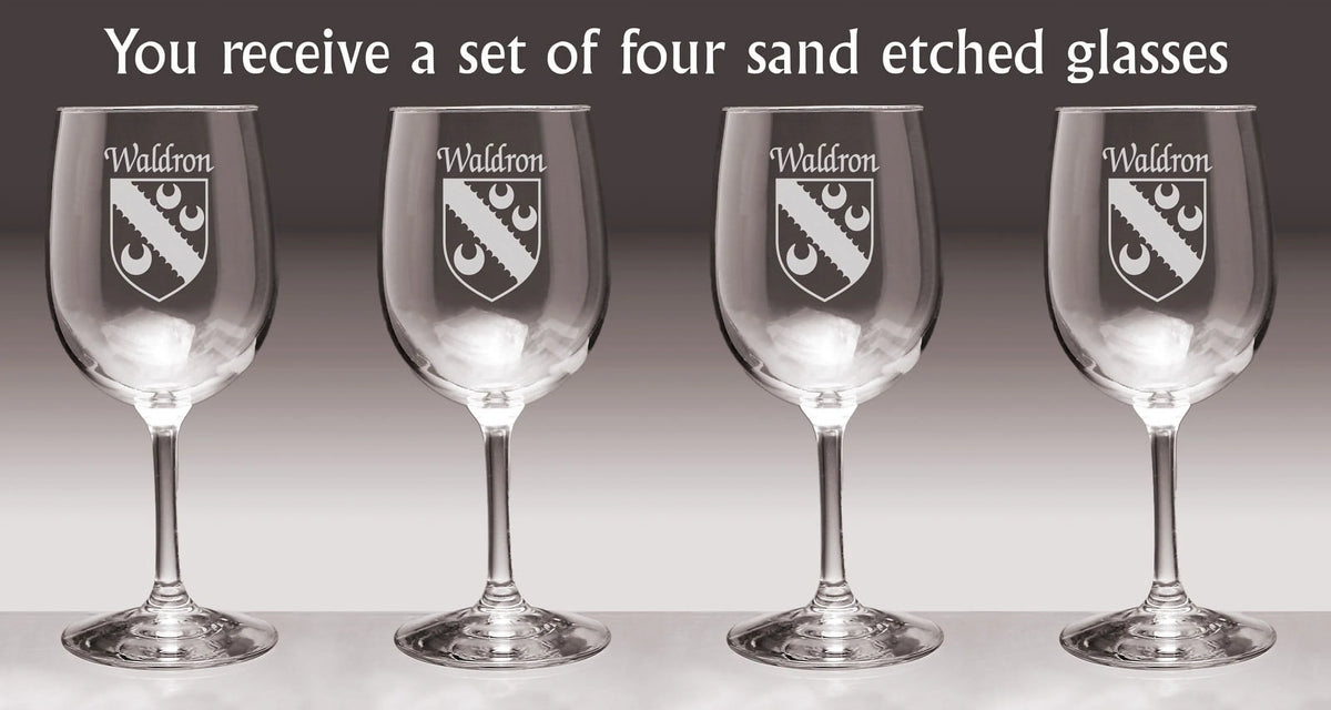 Irish Coat of Arms Wine Glasses Set of 4 P683835