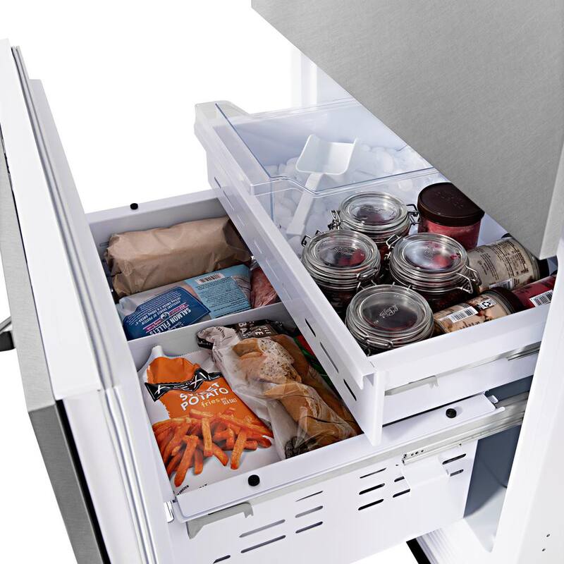 2-Door Bottom Freezer Refrigerator with Water and Ice Dispenser F3849