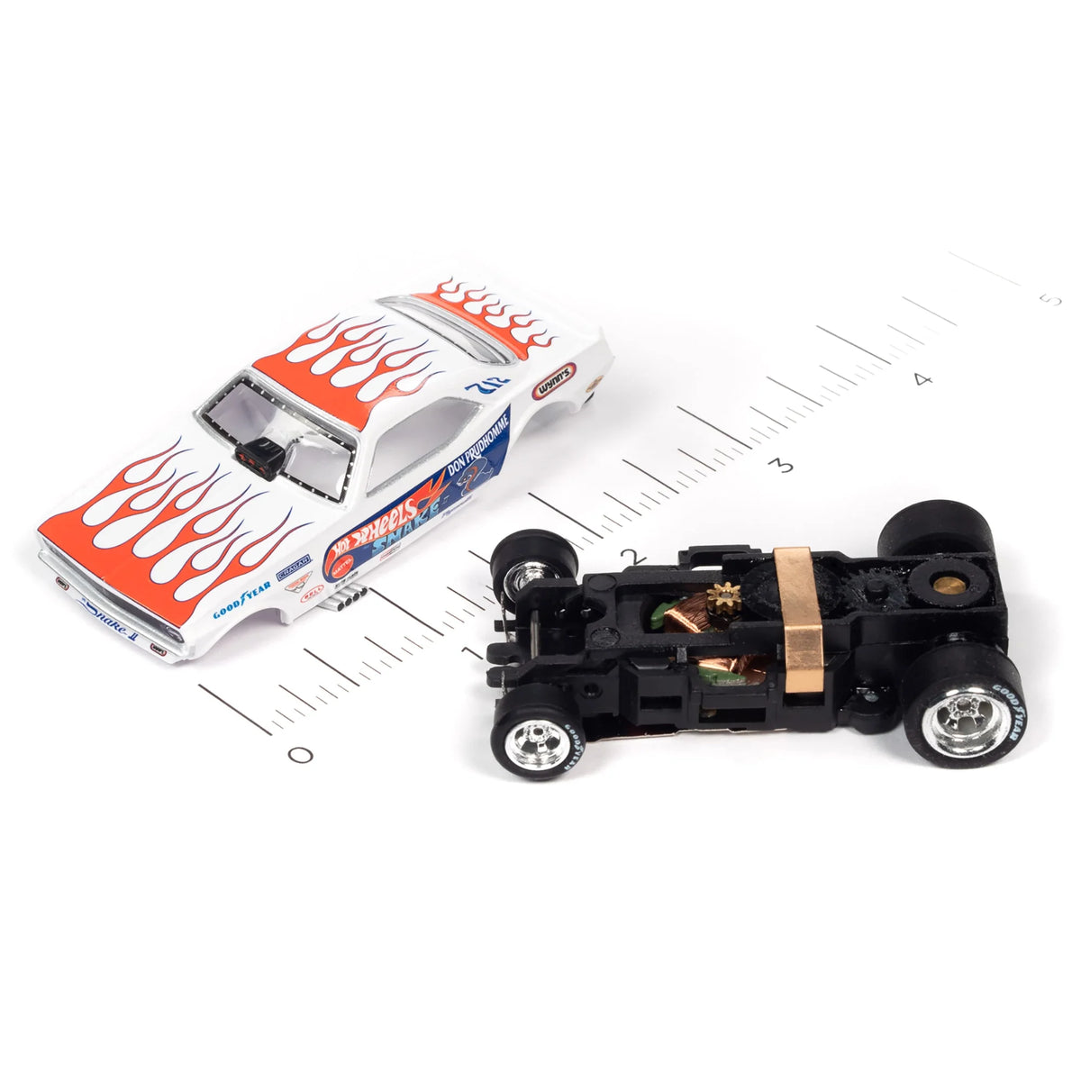 13' Dragstrip Slot Car Set with 2 Variable Speed Cars G376