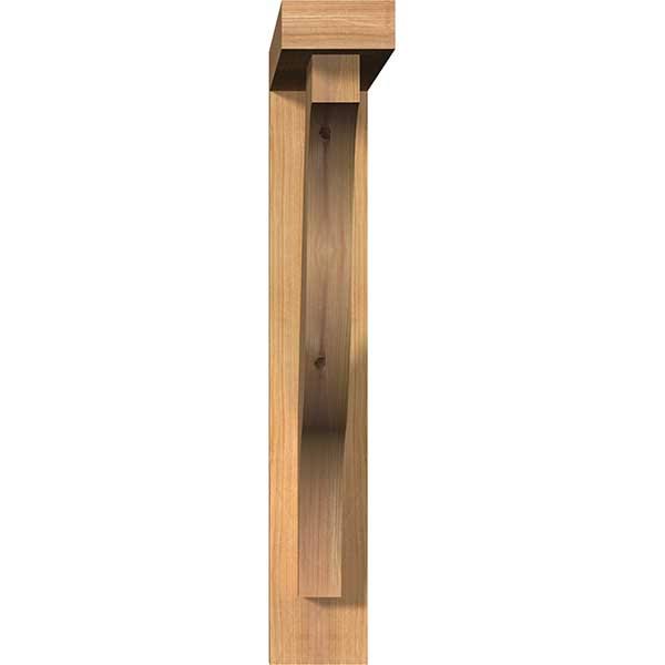 3 1/2x22W x 22x22D x 22x22H Smooth Bracket with Offset Brace, Western Red Cedar R42107