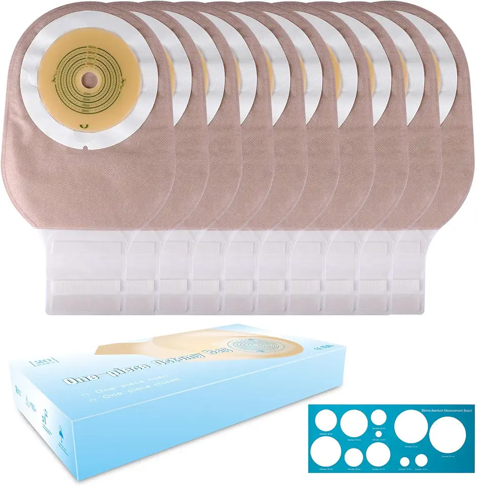 20 PCS One Piece Colostomy Bags Drainable Pouches X215