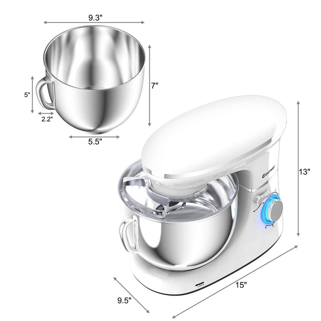 Tilt-Head Stand Mixer 7.5 Qt 6 Speed 660W Red N740