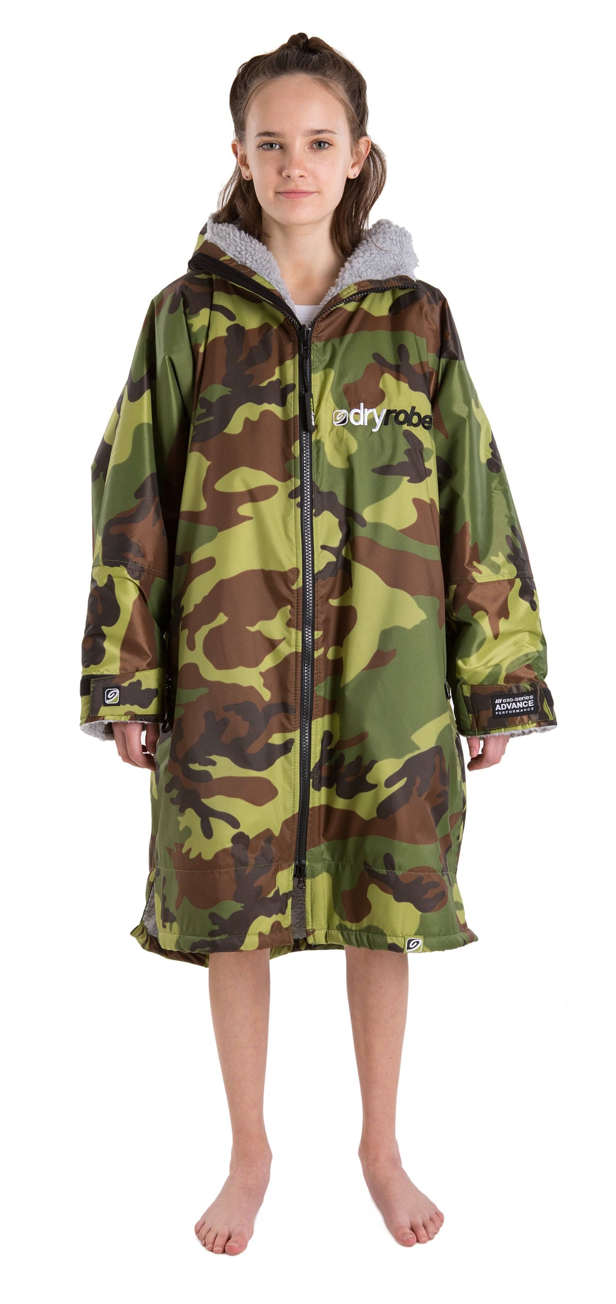 Camo Grey Kids Long Sleeve J667