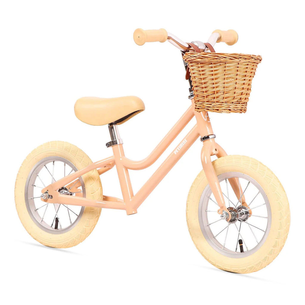 12 Inch Kids Balance Bike with Basket, Peach U886