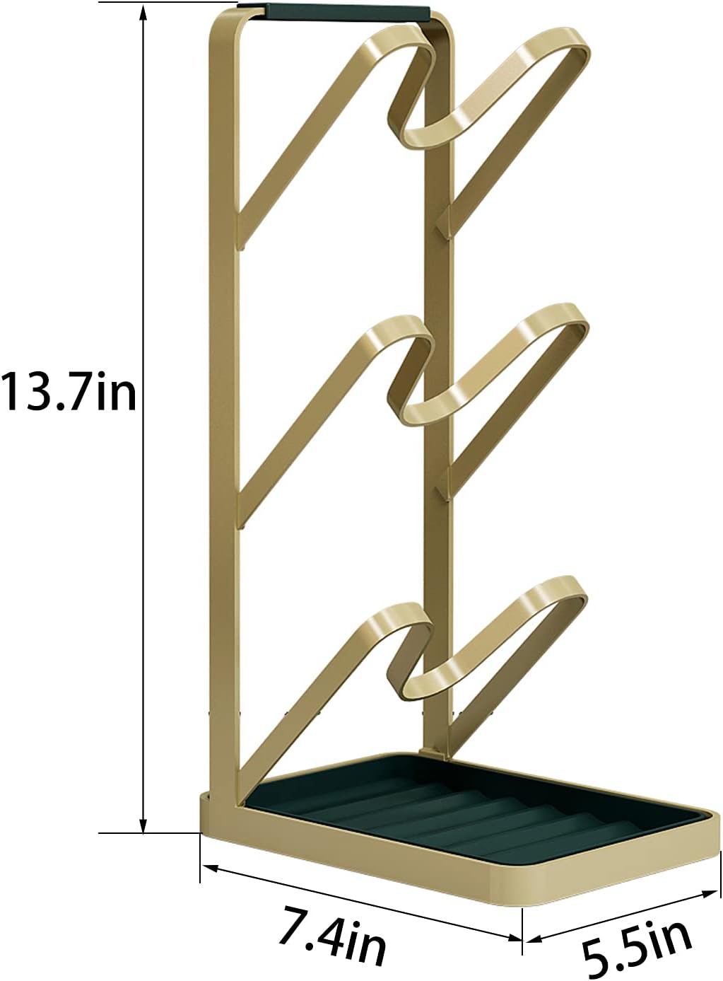 Gold Pot Lid Rack Holder F296