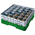 25-Compartment Glass Rack with 5 Gray Extenders B44267