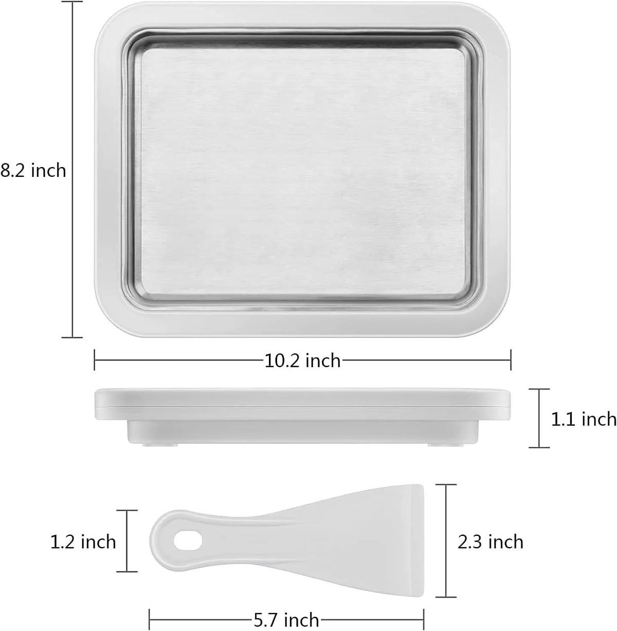 Ice Cream Roll Maker with 2 Spatulas S862650