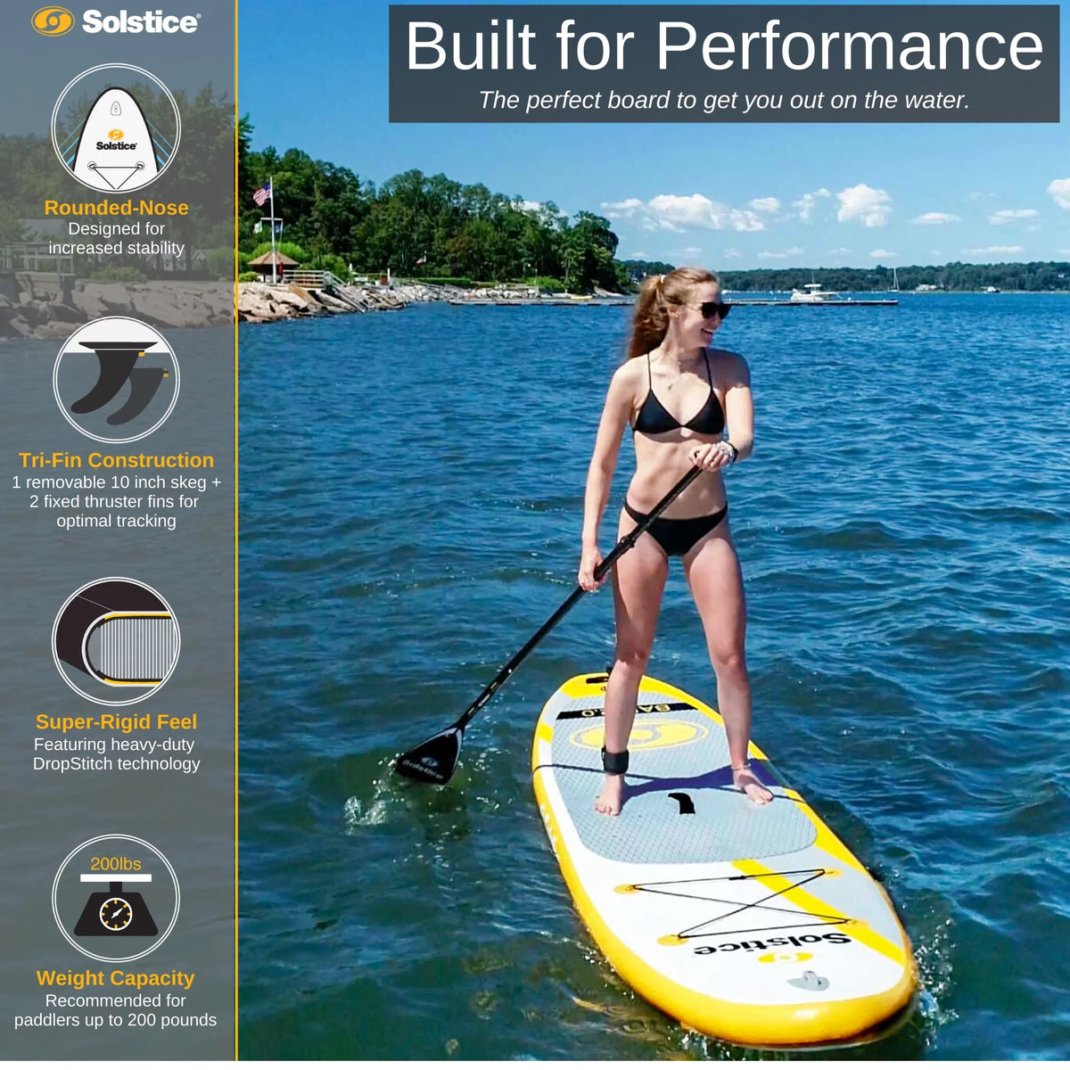 10.5 Foot Inflatable Paddle Board Set with Camera Mount X1833
