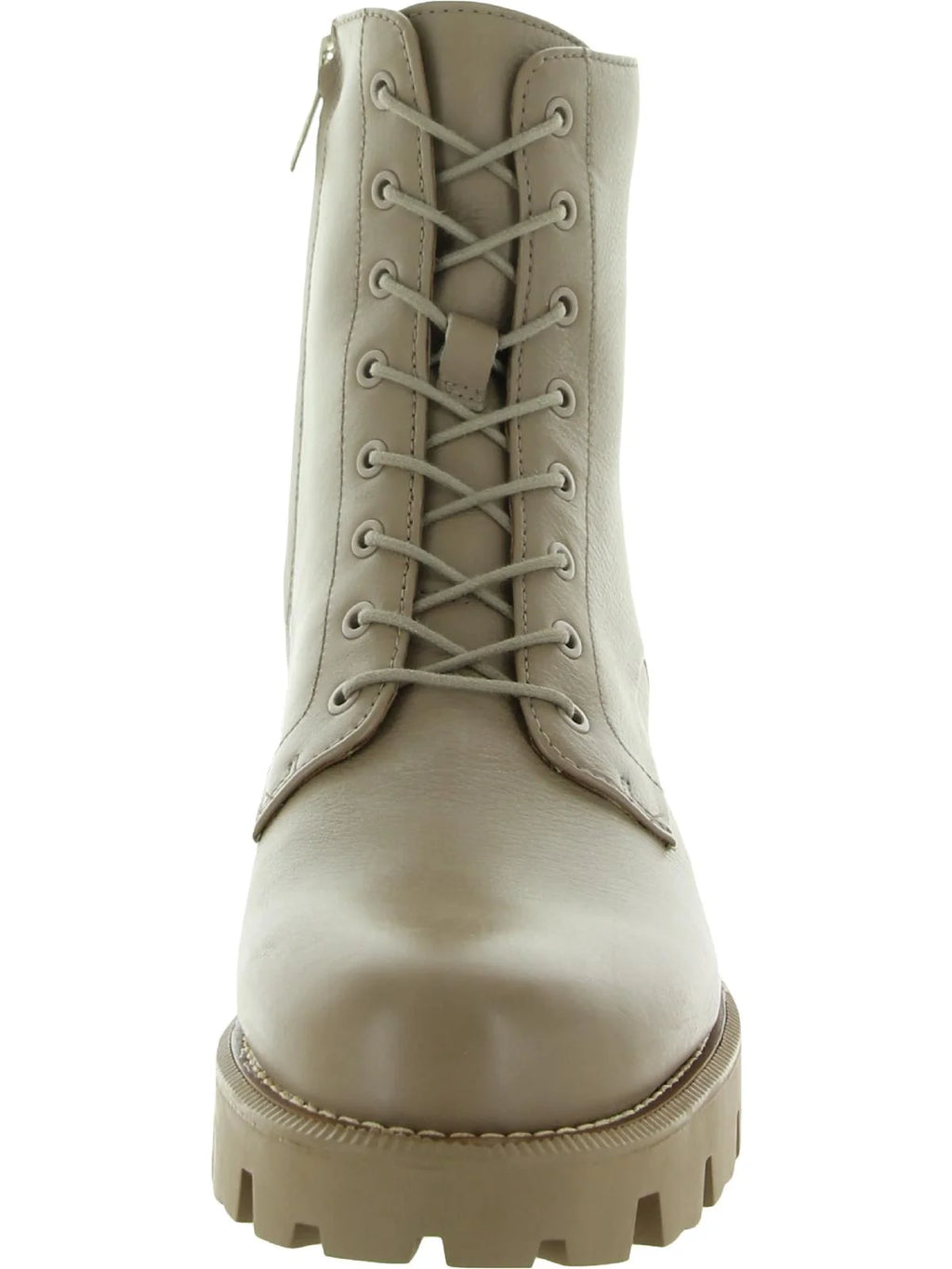 Leather Ankle Combat Boots Brown 7.5 Medium P664