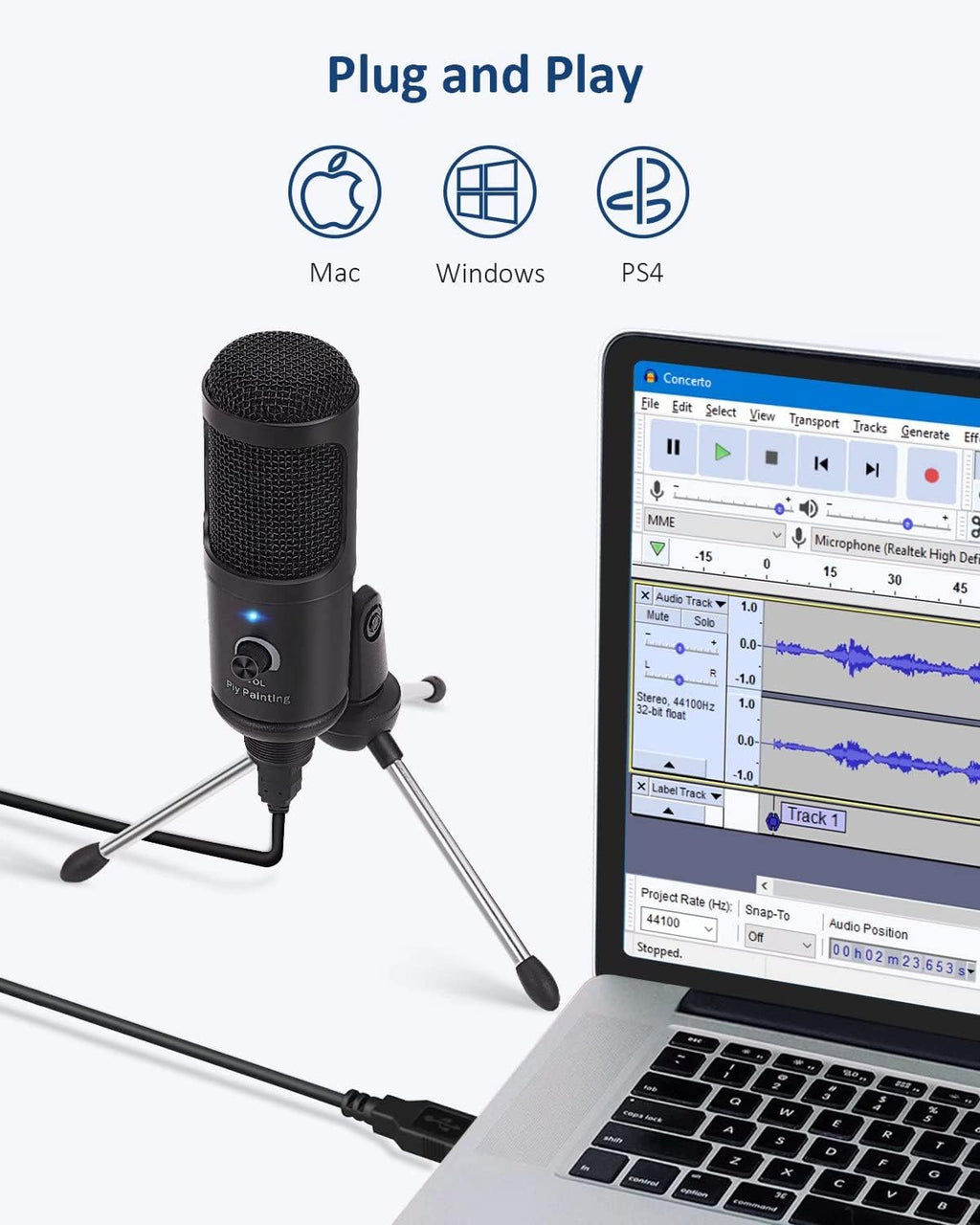 USB Condenser Studio Microphone V92581