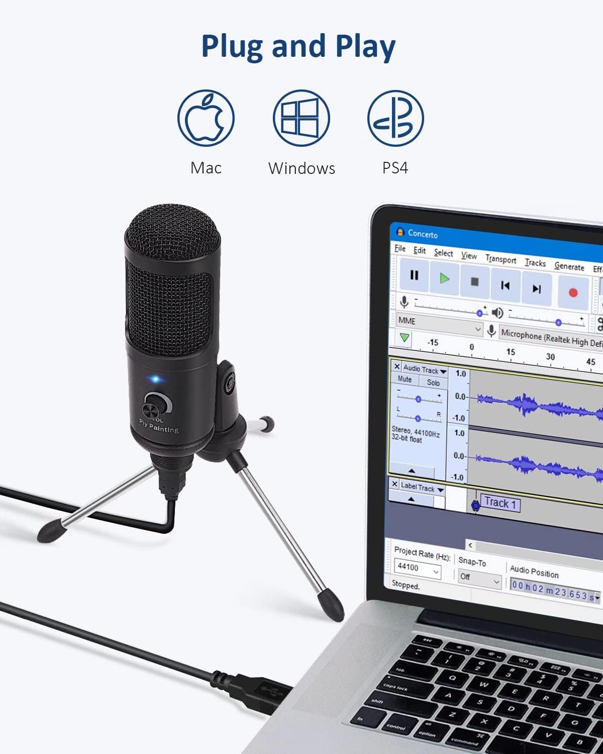 USB Condenser Studio Microphone V92581