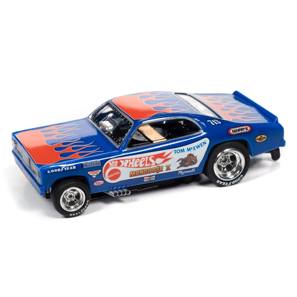 13' Dragstrip Slot Car Set with 2 Variable Speed Cars G376