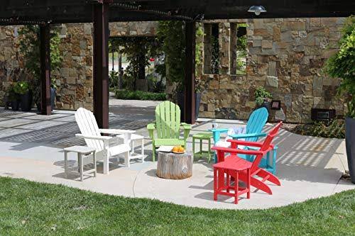 Resin Teak Red Plastic HDPE Poly Lumber Adirondack Chair B88339