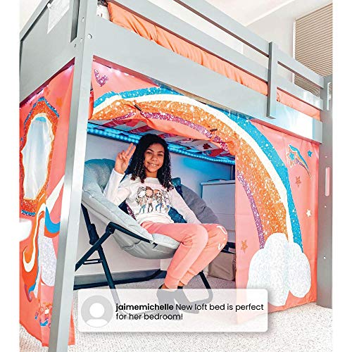 Loft Bed Tent Curtain Set for Low Twin P176