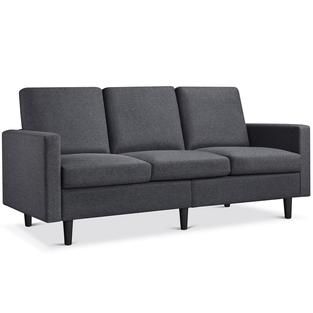 Gray Fabric 3-Seater Sofa Y955