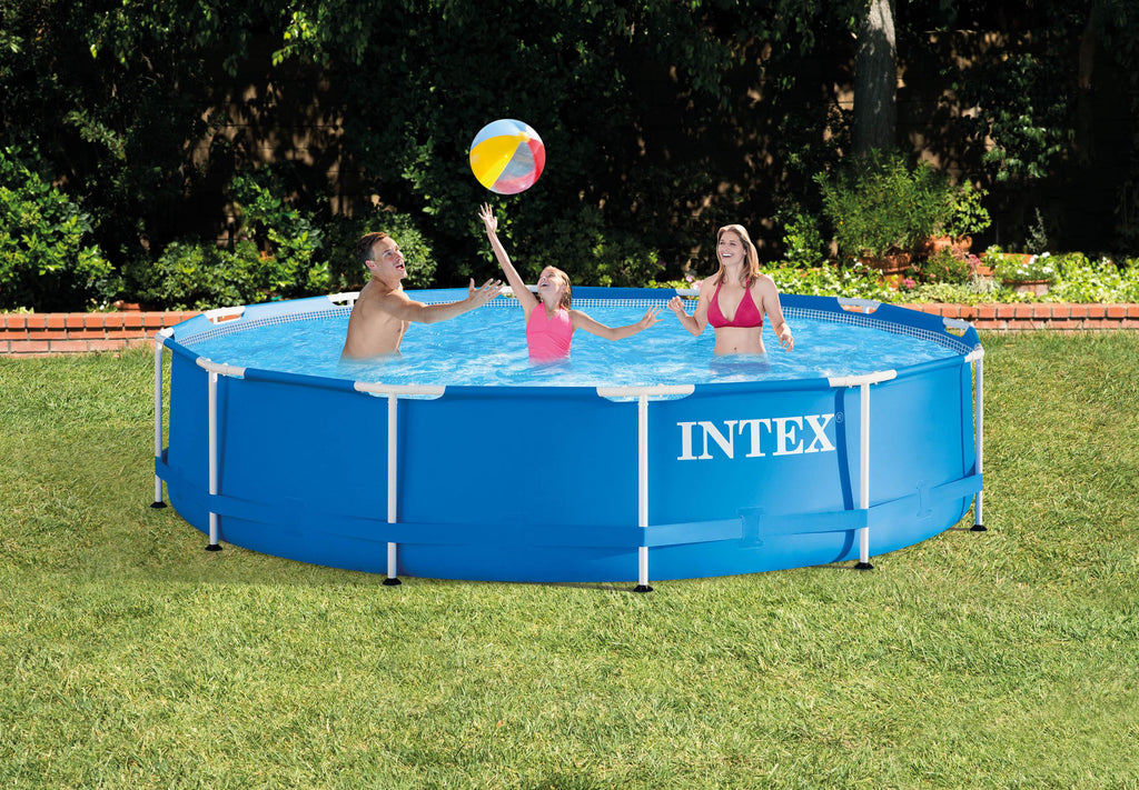 12ft x 30in Metal Frame Round Swimming Pool Set P8750