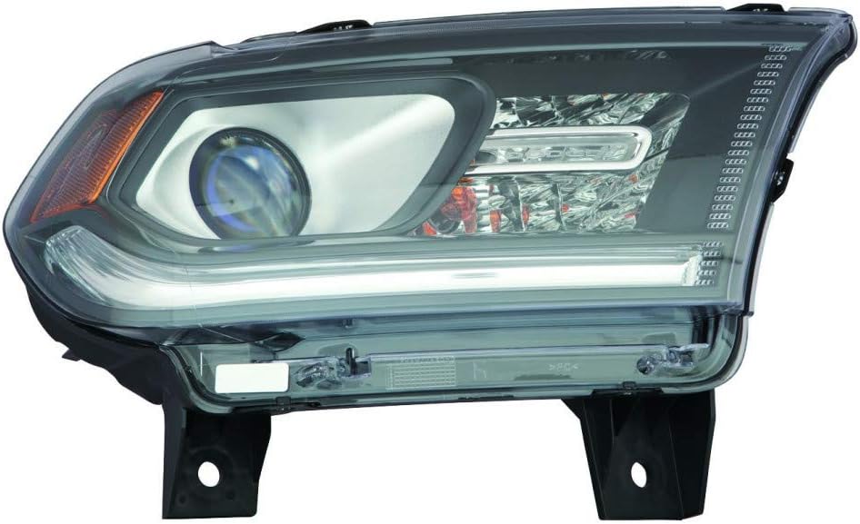 Headlight Assembly for Dodge Durango 2014 2015 Black Trim Passenger Side S72968