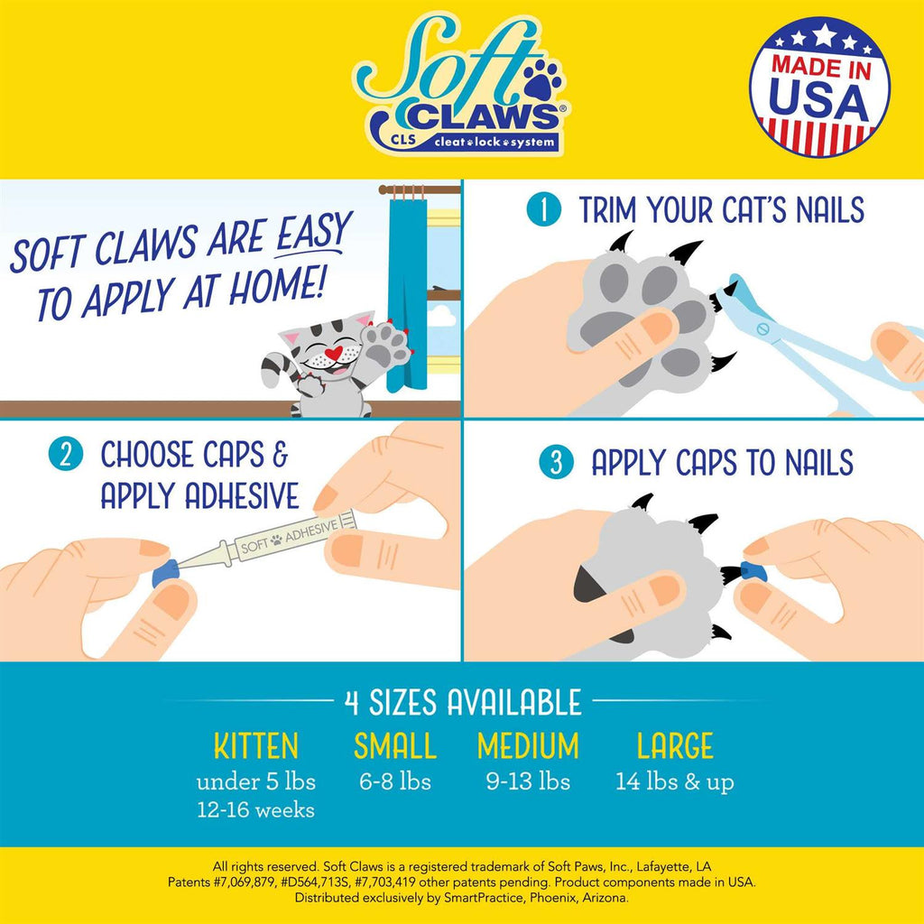 Soft Claws Nail Caps for Cats G965