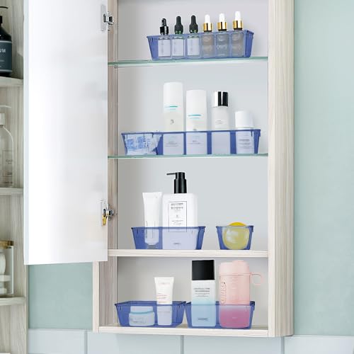 25 PCS Clear Plastic Drawer Organizer Set, 4 Sizes Y941