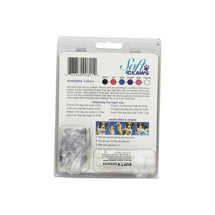 Soft Claws Nail Caps for Cats and Dogs Natural W968
