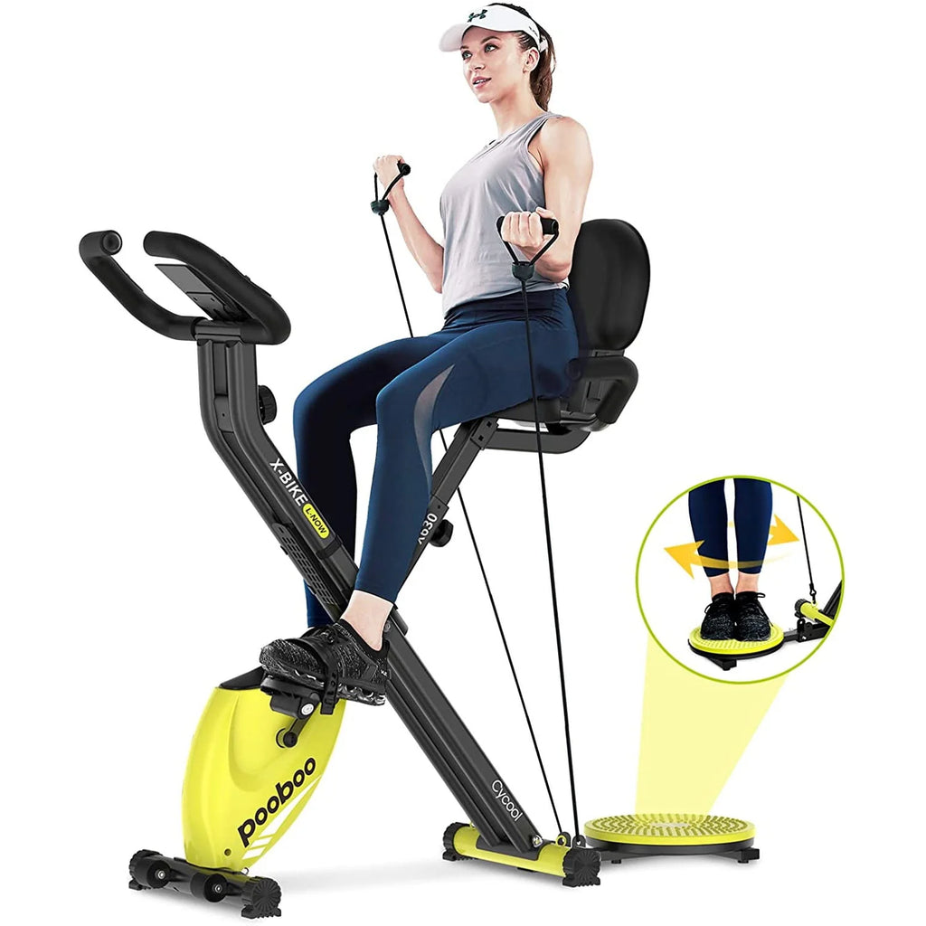 4-in-1 Folding Magnetic Exercise Bike E807