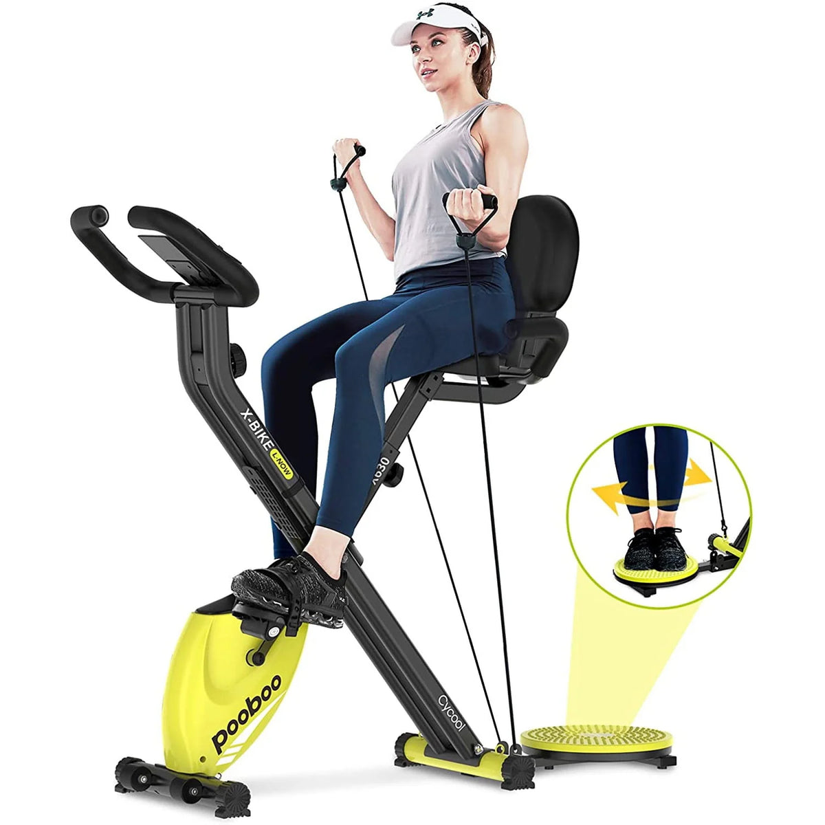 4-in-1 Folding Magnetic Exercise Bike E807