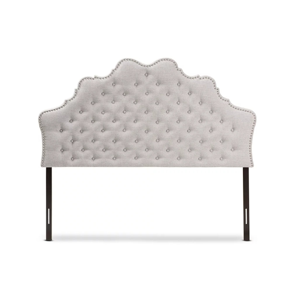 Greyish Beige Fabric Full Size Headboard U128