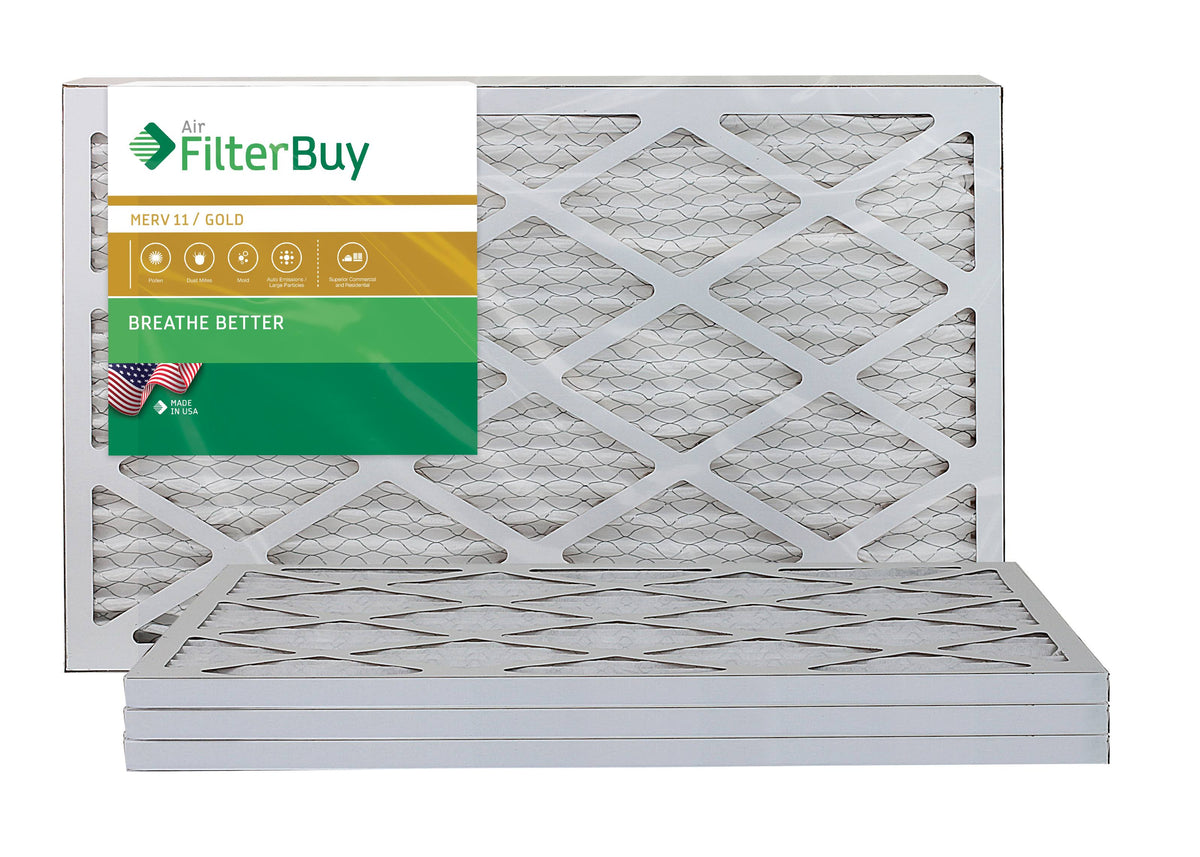 13x25x1 Pleated AC Furnace Air Filter, Pack of 4 B92260