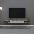 Light Gray Wall-Mounted Floating TV Stand Z64617