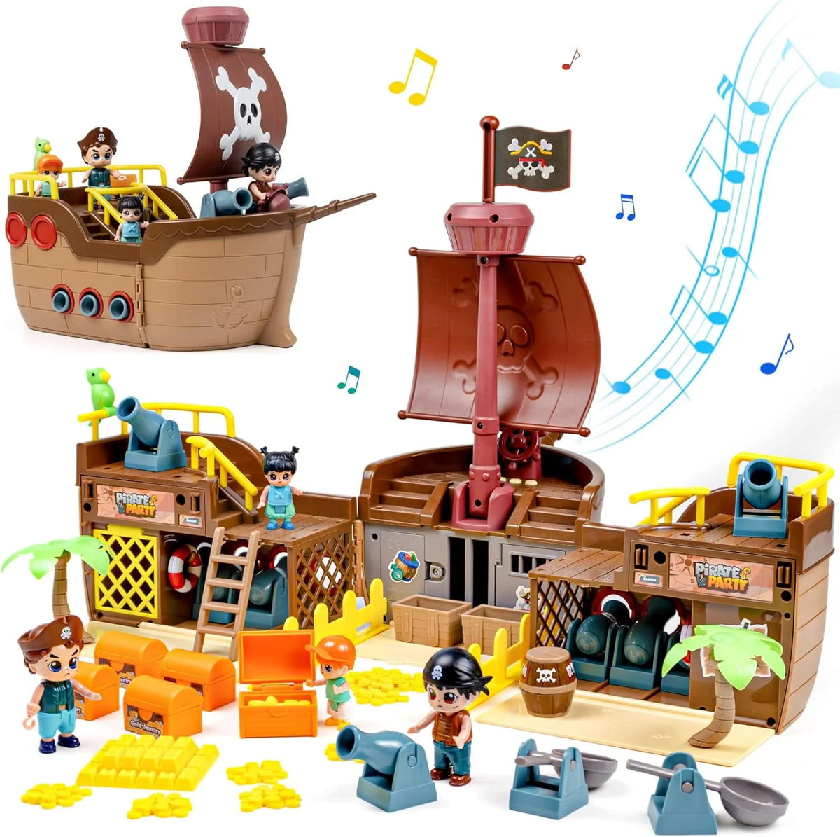 Brown Pirate Boat Toys C842767