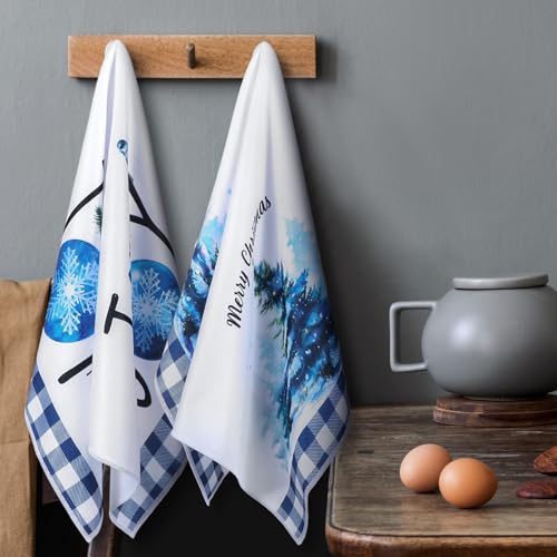 6 Pcs Christmas Kitchen Towel Oven Mitts and Pot Holders Set V1719