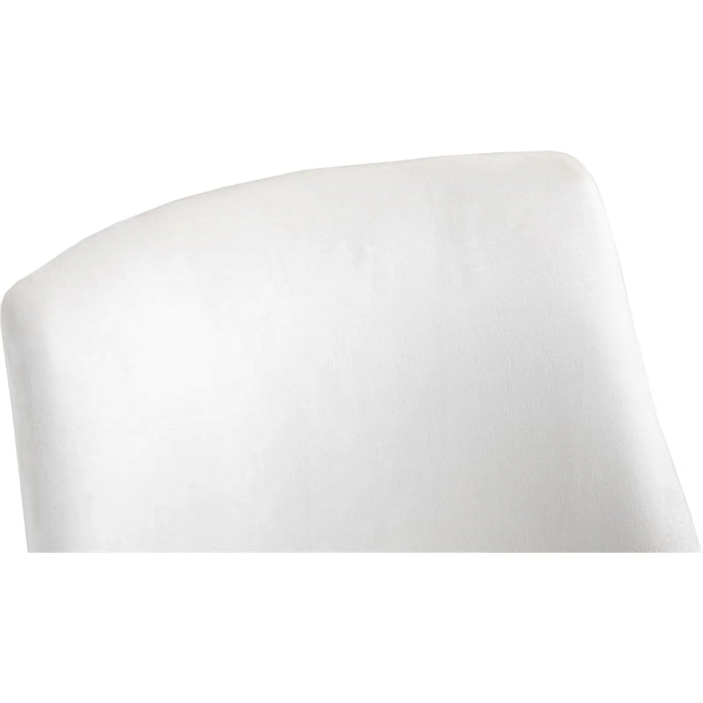 Cream Velvet Swivel Adjustable Office Chair R155