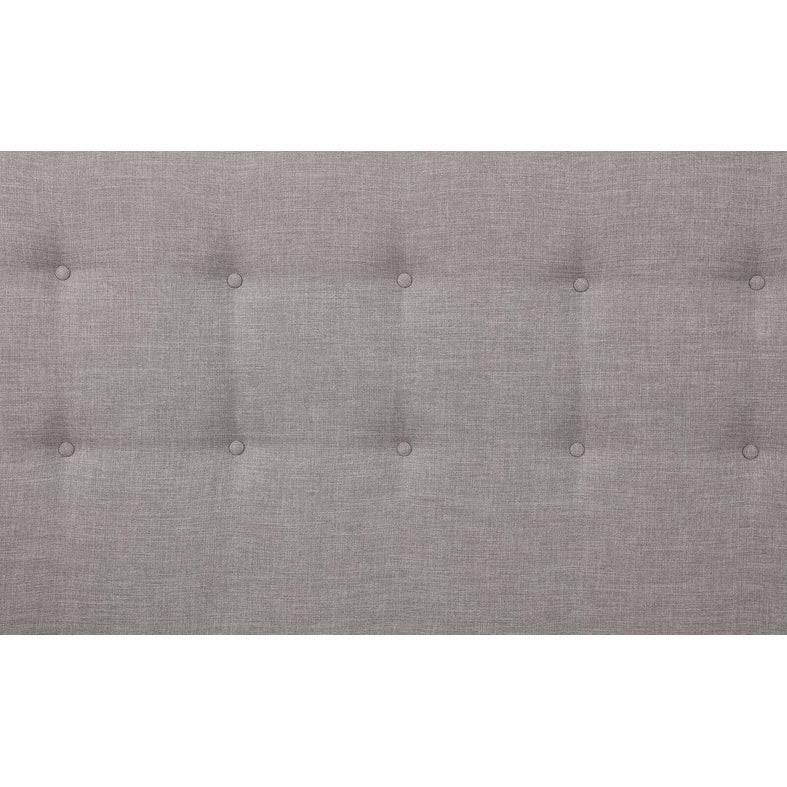 King Sized Gray Linen Panel Headboard C51062