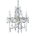 Clear 4 Light Acrylic Crystal Chandelier D2496