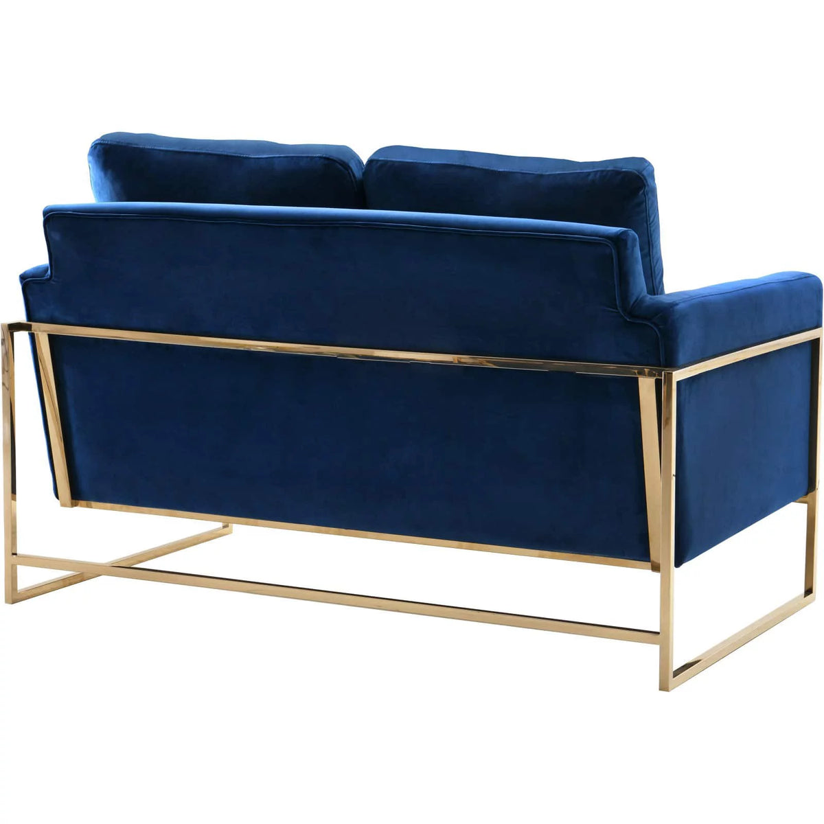 Navy Velvet Loveseat P265