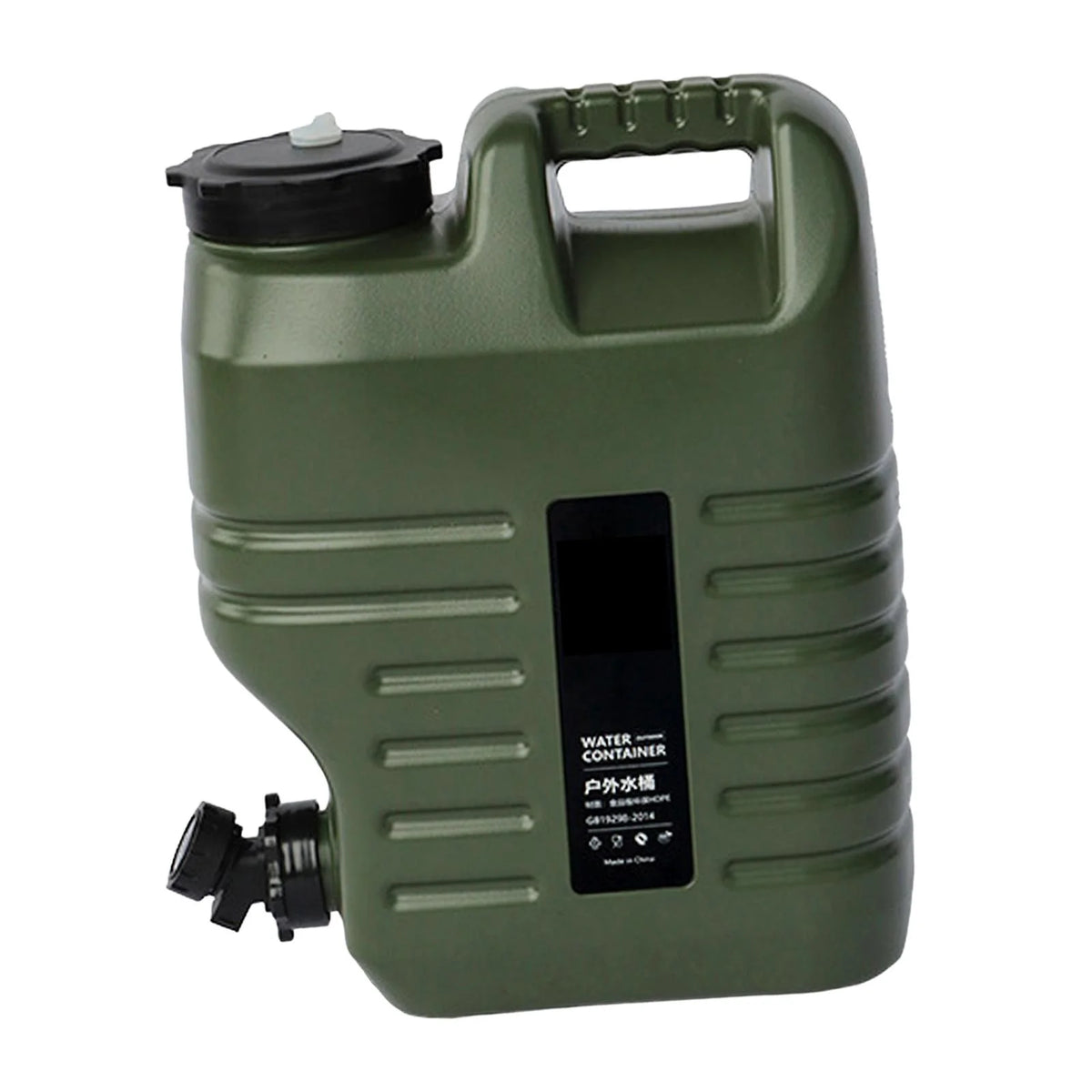 Green 18L Camping Water Storage Jug with Spigot M57341