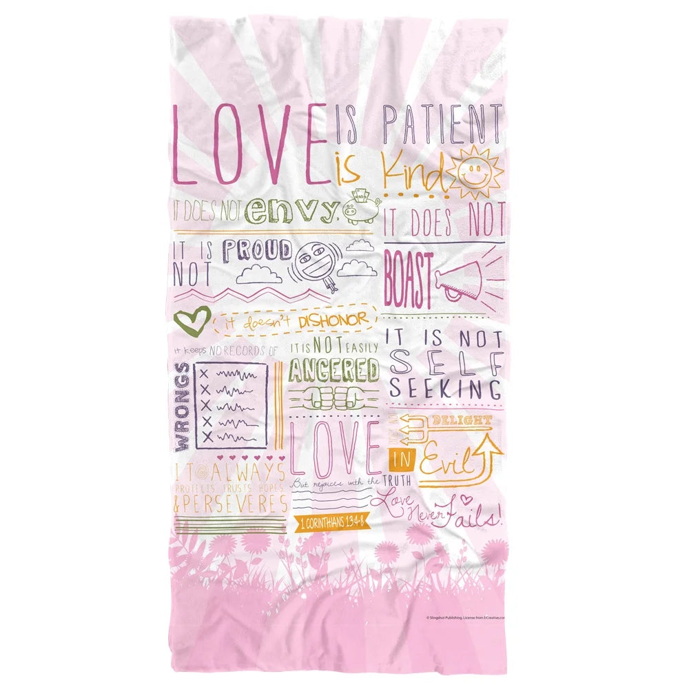 Love is Patient Beach Towel C37839