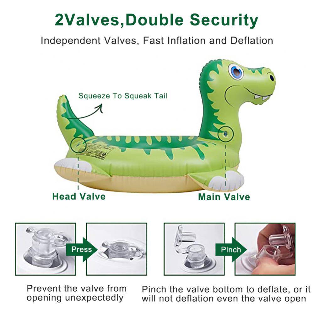 Inflatable Dinosaur Pool Float Swimming Pool Ring Float V2409