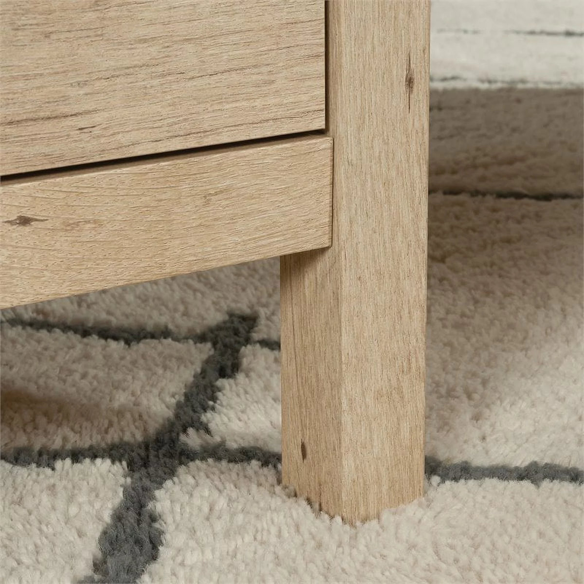 L-Shaped Engineered Wood Home Office Desk in Prime Oak I766448