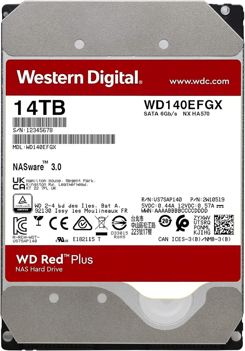 6TB NAS Internal Hard Drive HDD N3605