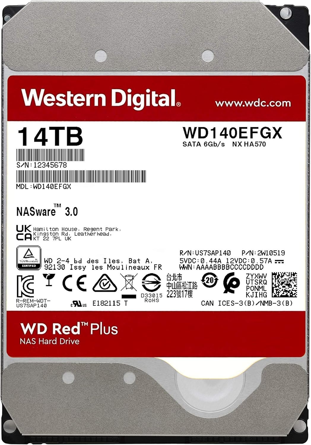 6TB NAS Internal Hard Drive HDD N3605